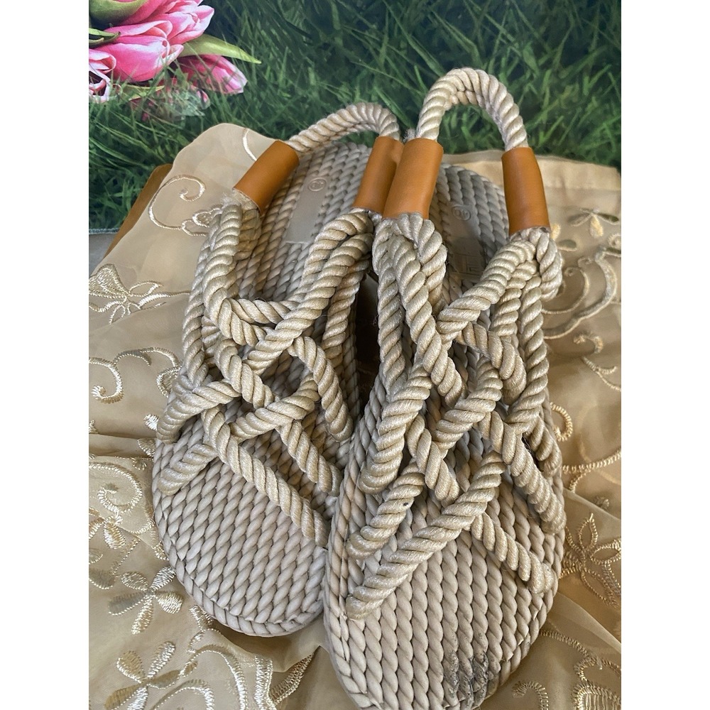 Summer Women Sandals Braided Slip on Fashion Rope Casual Beach Flats Shoes New